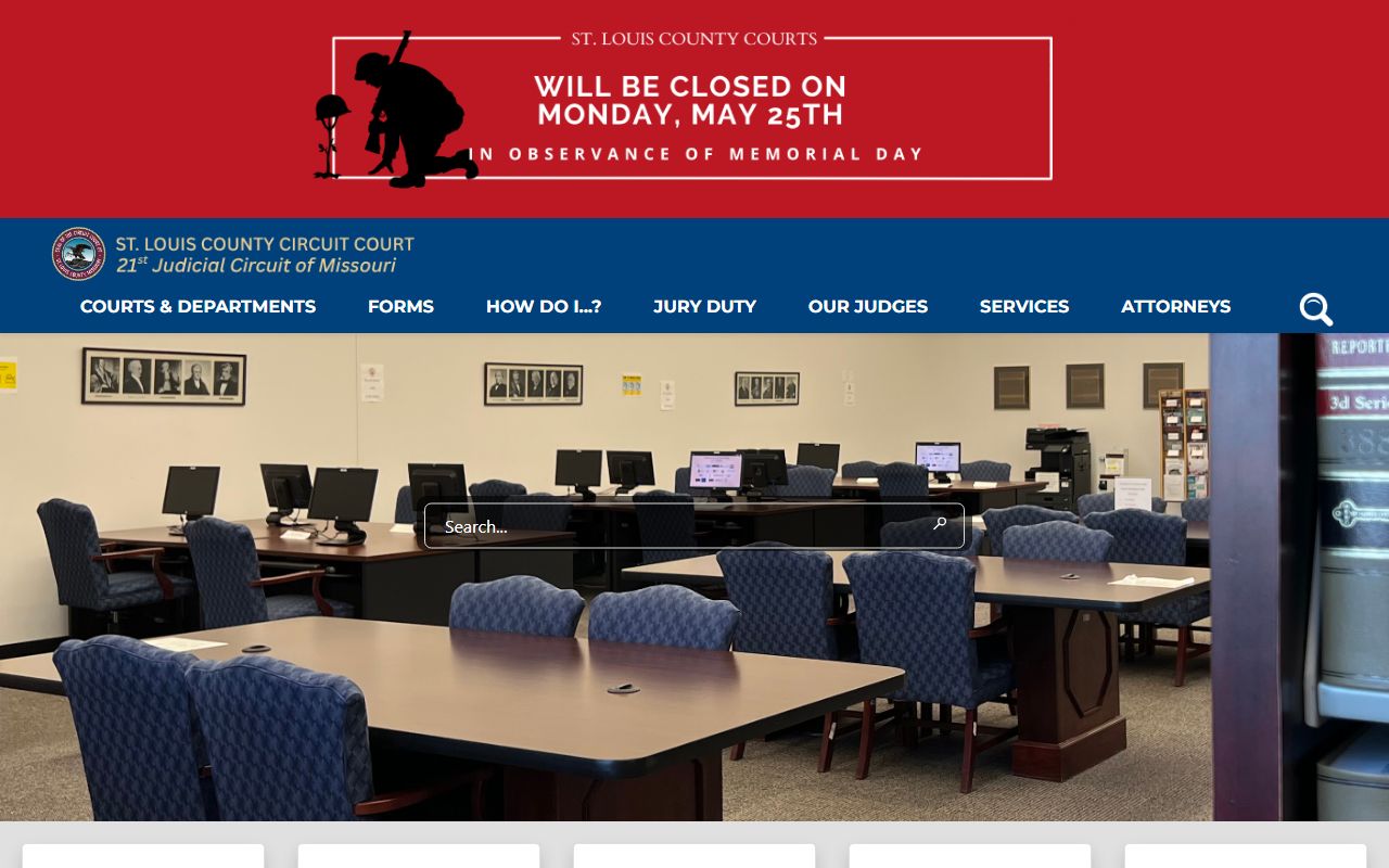 St. Louis County Circuit Court homepage screenshot